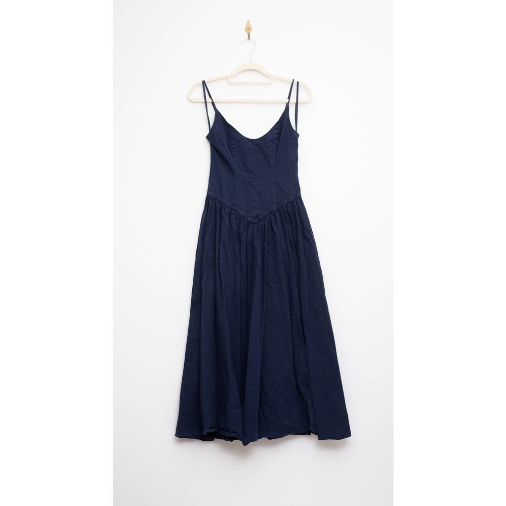 Staud Dena Blue Cotton Dress ize 4 - Picture 6 of 9